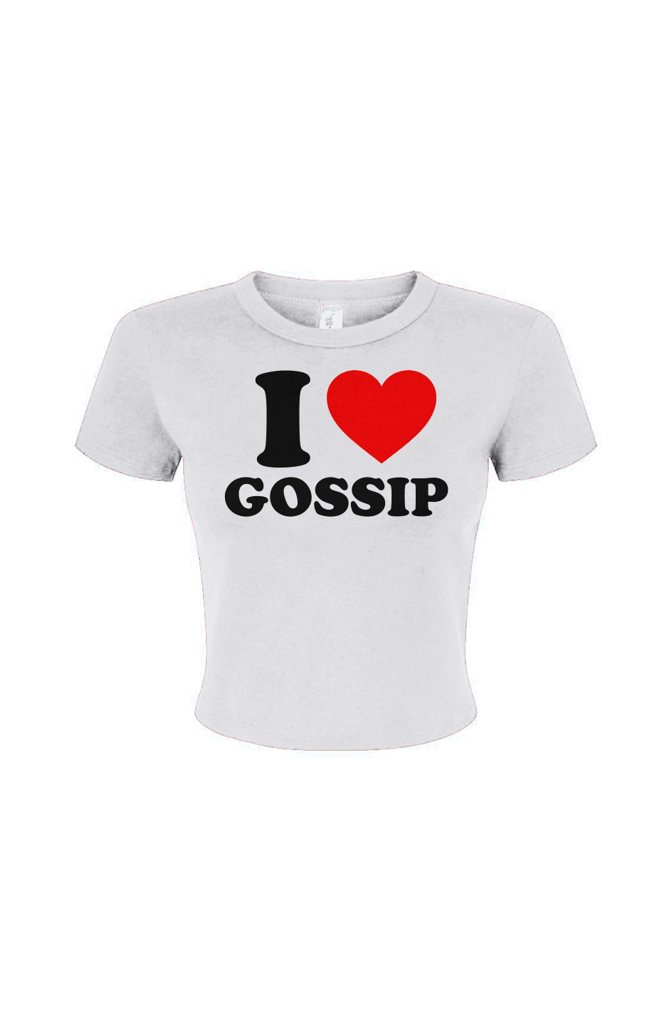 I Love Gossip Women's Micro Rib Baby Tee