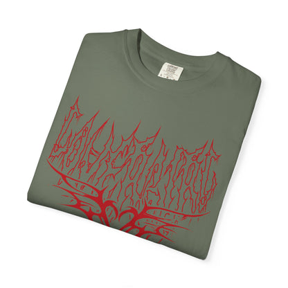 Lover Girl shirt Heart Metal Red Funny T-shirt for men or women