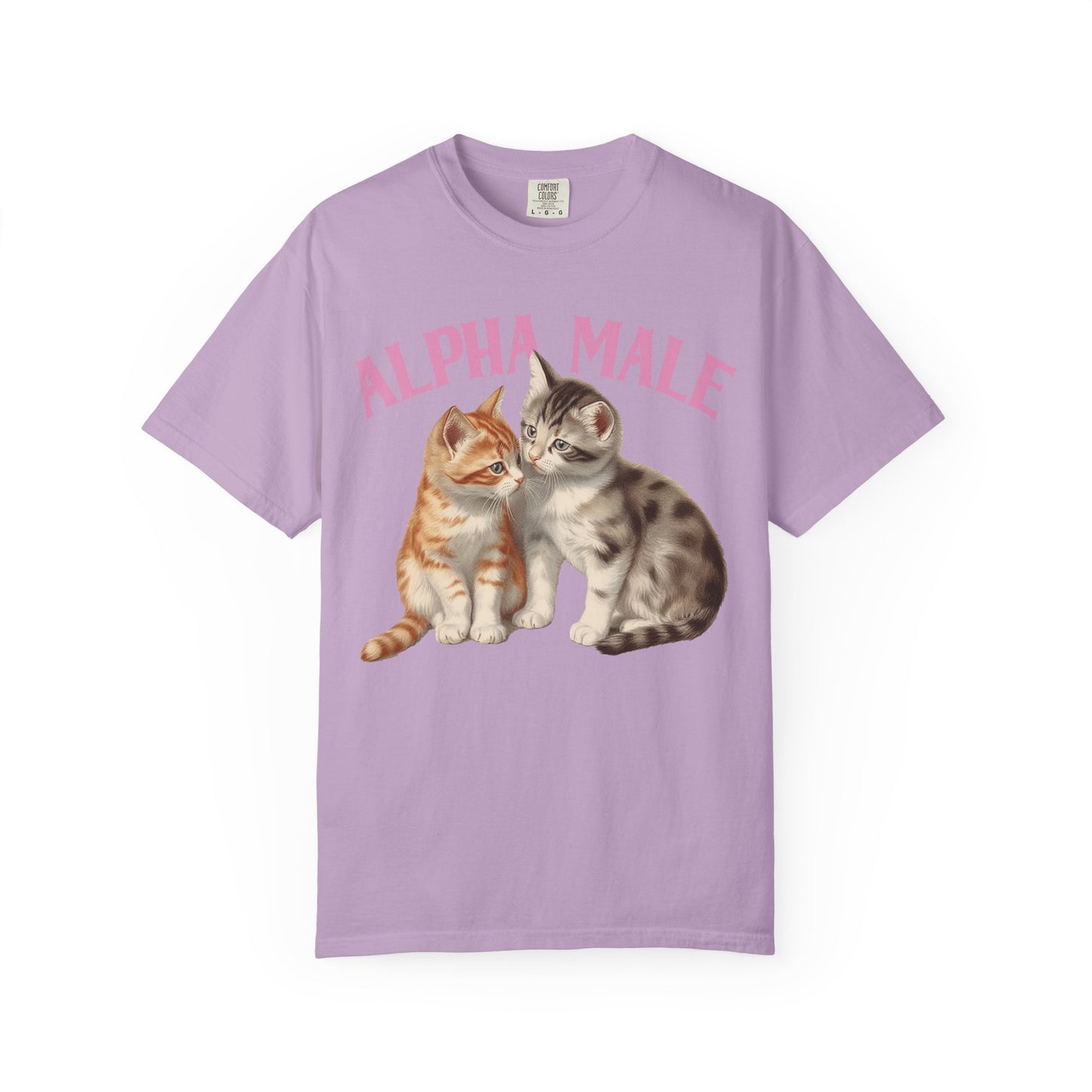 Alpha Cat Male Ironic Funny Kitten shirt Y2K Humor Kittens T-shirt for men or women