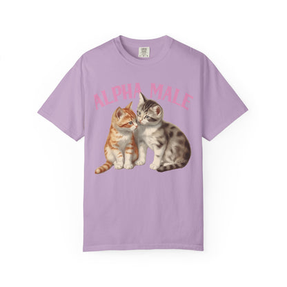 Alpha Cat Male Ironic Funny Kitten shirt Y2K Humor Kittens T-shirt for men or women