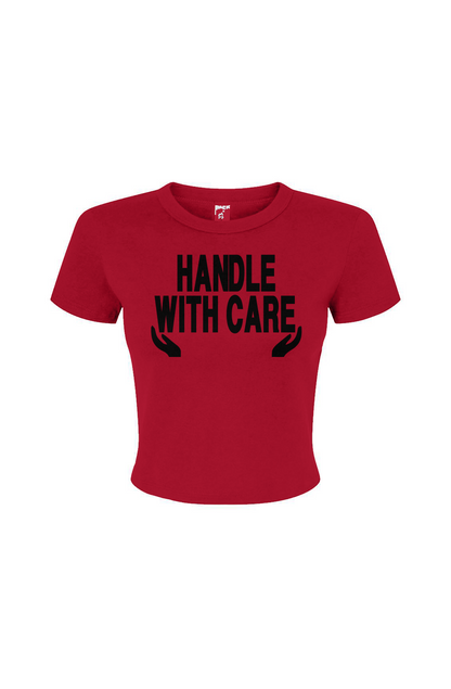Handle with Care Women's Micro Rib Baby Tee