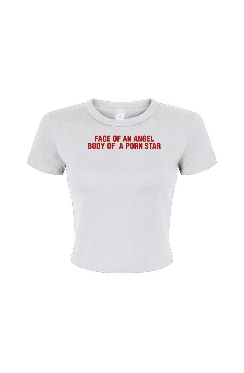 Face of an Angel Body Women's Micro Rib Baby Tee