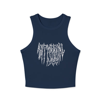 Anti Social Outline Classic Women's Racer Tank Top