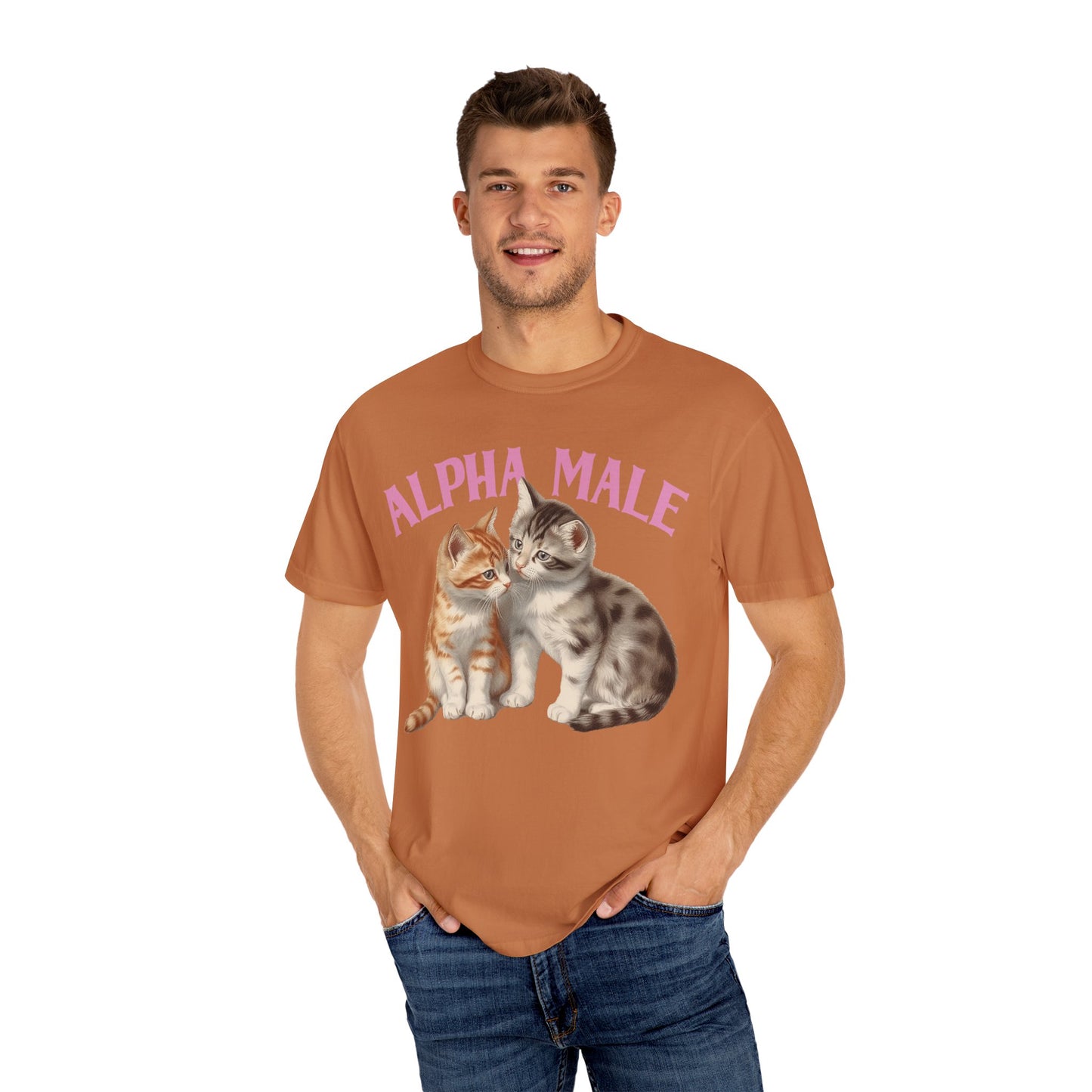 Alpha Cat Male Ironic Funny Kitten shirt Y2K Humor Kittens T-shirt for men or women