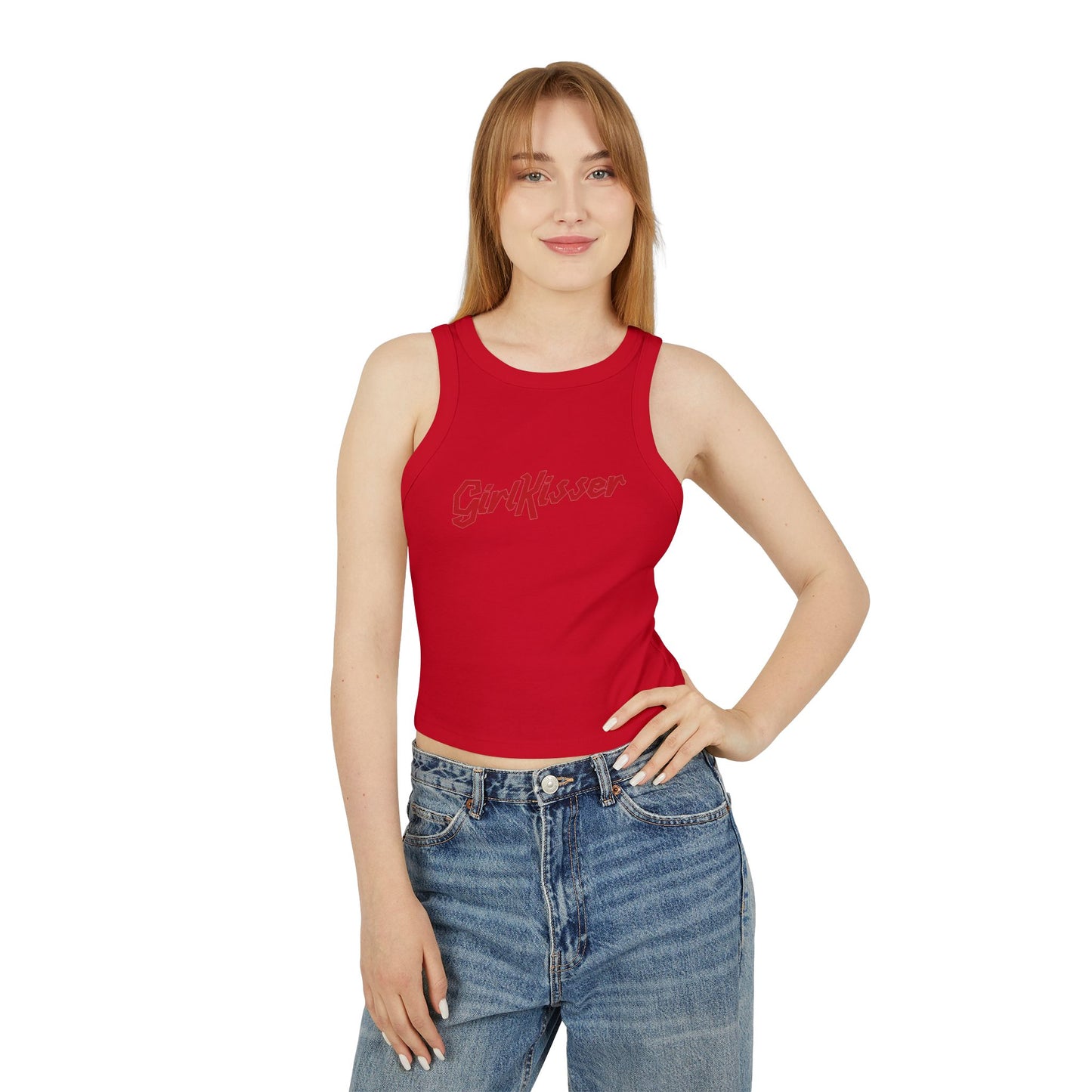 Girl Kisser Women's Racer Tank Top